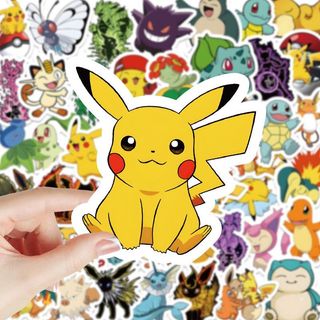 200 folhas de adesivos pokémon Pikachu pokémon adesivos mercadoria DIY manual Material capa de telefone Laptop Tablet ip