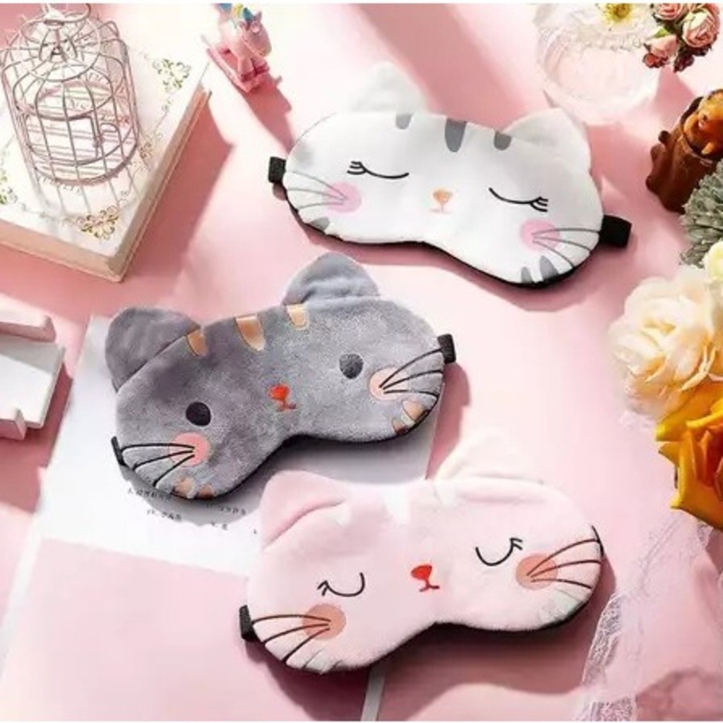 Máscara De Dormir Tapa Olhos Descanso Gato Gatinho Para Adultos e Crianças - Gat