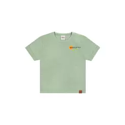 Camiseta Infantil Menino Flamê Sol Elian Verde