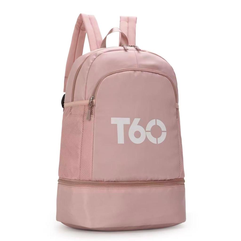 Mochila Bolsa T60 Original Tipo Saco Costas Esportiva Academia Trabalho Casual Espaçosa Impermeável Bolso Para Tênis · foto 2