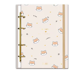 Caderno Argolado Colegial Capa Dura 80fls Sweetly - CADERSIL Modelo:Bege