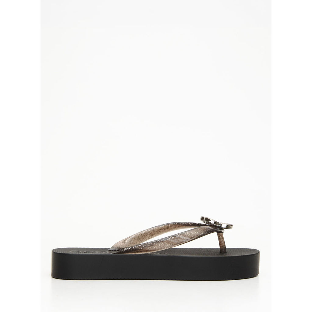Chinelo Petite Jolie Fresh Up Maxi Glitter Preto PJ7634