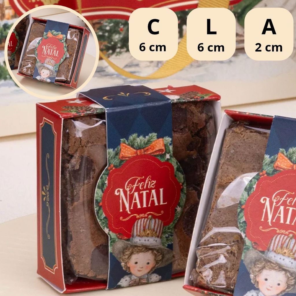 25 CAIXA C/CINTA P/BROWNIE MEMÓRIAS 6046 (JANGO NATAL 2026) — imagem 2 de 2