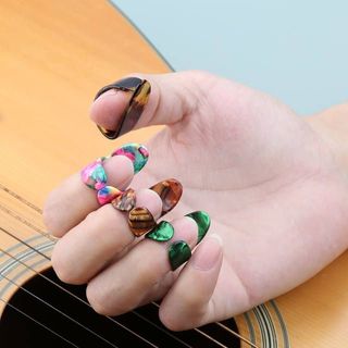 Berços de dedo direito para guitarra, berços de dedo direito, guitarra acústica elétrica, índice acústico, dedo, polegar