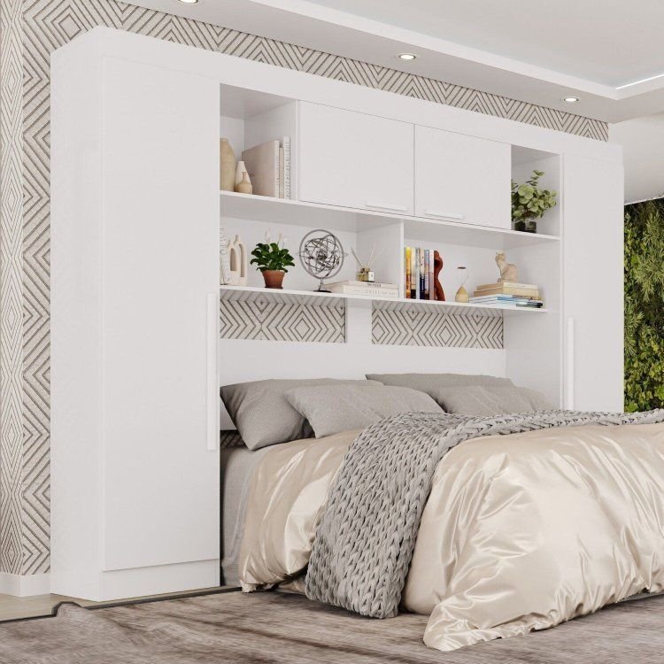 Guarda-Roupa Modulado 4 Portas Apolo Premium Branco Branco