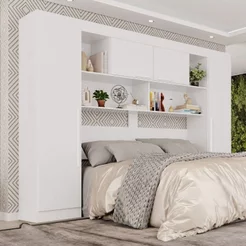 Guarda-Roupa Modulado 4 Portas Apolo Premium Branco Branco