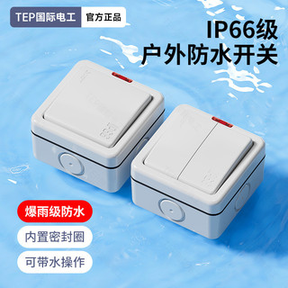 Interruptor de parede para luzes externas IP66 à prova d'água, botão industrial para fábricas, resistente a poeira, suje