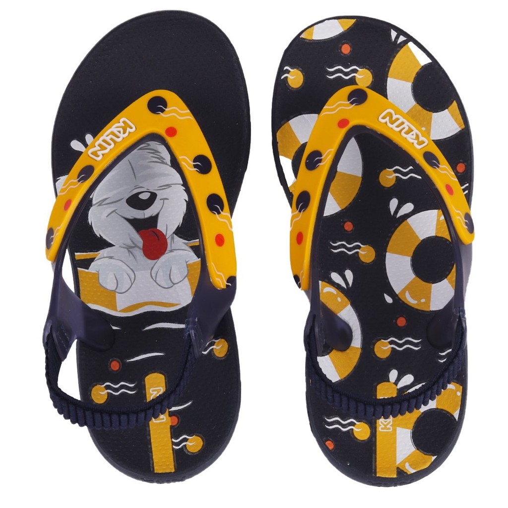 Chinelo Infantil Menino Klin Com Elástico Confortável Marinho em Oferta na Shopee