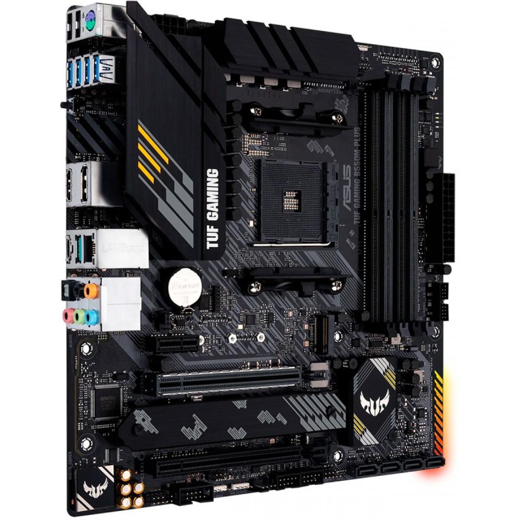 Placa Mãe Asus TUF Gaming B550M-Plus, AMD AM4, mATX, DDR4 - detalhe