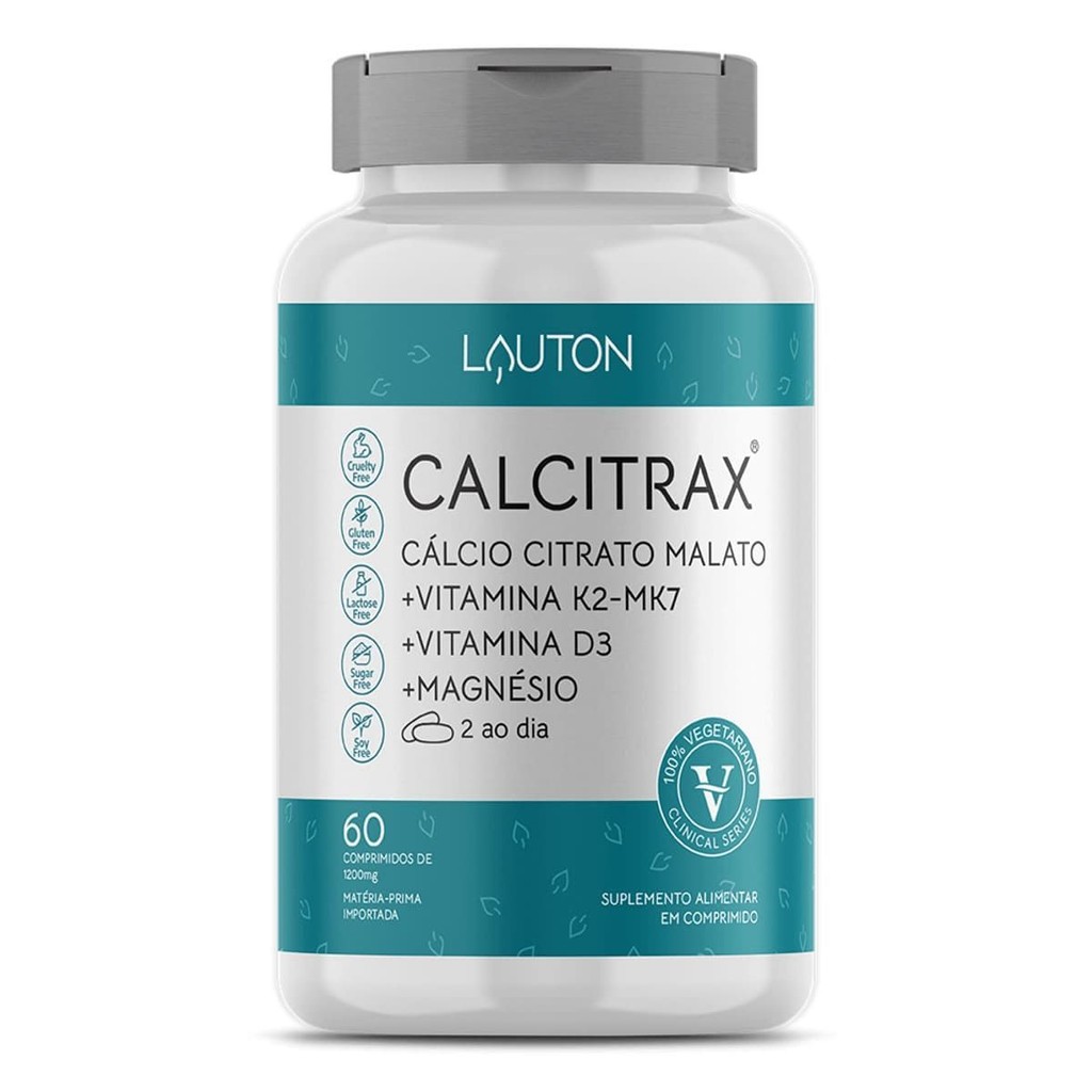 Calcitrax - 60 Comprimidos - Lauton Nutrition em Oferta na Shopee