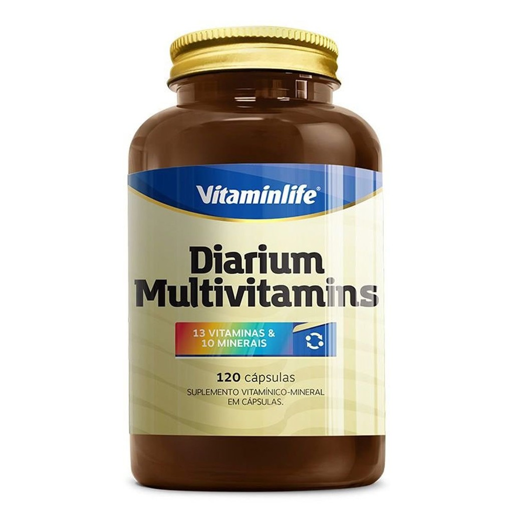 Kit com 3 Diarium - Multivitamínico 120 Cápsulas - VitaminLife