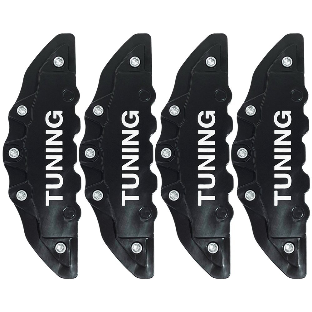 Capa Pinça de Freio Automotivo (4un) Tuning Preto