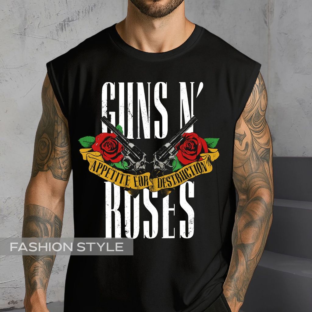 Regata Oversized Guns N' Roses Banda Rock Anos 80 November Rain Álbum Slash Axl Regata Machão Blusa Cavada