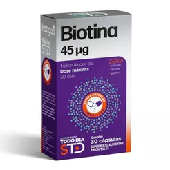 STD Biotina - 30 Cápsulas - Katiguá