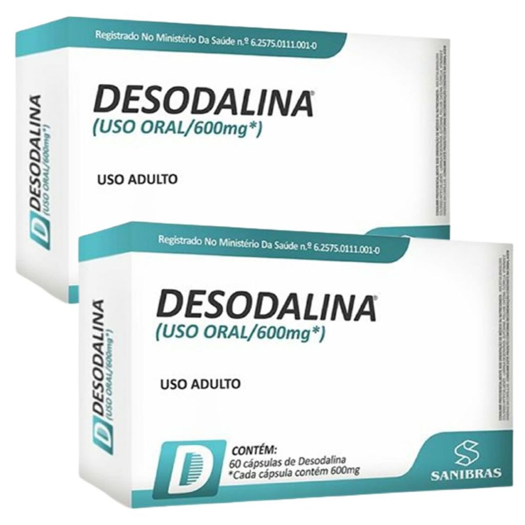 Kit 2X Desodalina - 60 Cápsulas - Sanibras em Oferta na Shopee