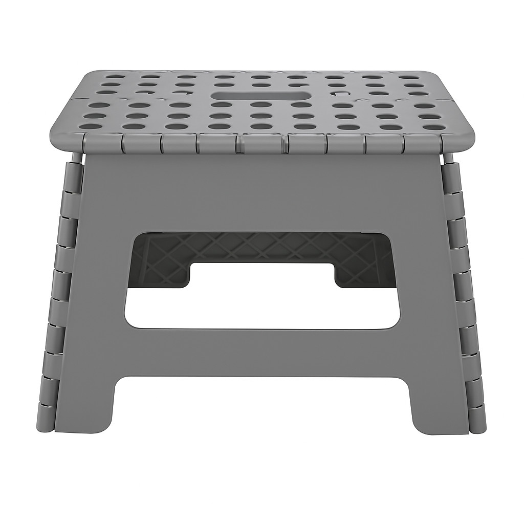 Banco Dobrável Banqueta Portátil Plástico Até 150kg 22cm em Oferta na Shopee