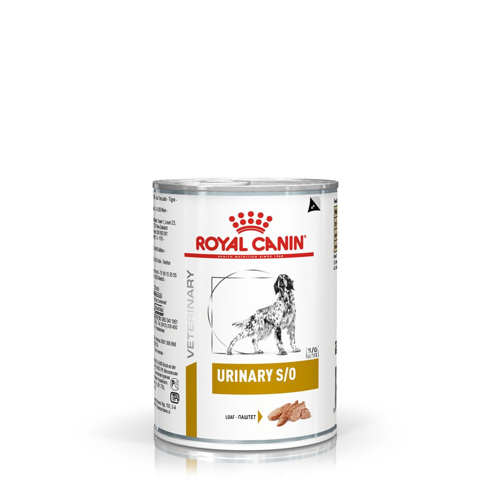 Ração Úmida Veterinary Urinary S/O para Cães com Cálculos Urinários 410g Royal C