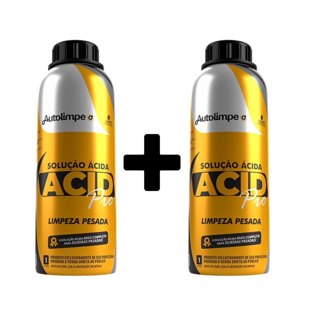 Kit Acid Pro Solução Ácida 1l Autolimpe 2 Unidades em Oferta na Shopee
