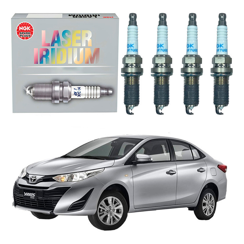 Jogo Velas Ignição Ngk Toyota Yaris Sedan 1.5 2019 A 2022