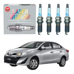 Jogo Velas Ignição Ngk Toyota Yaris Sedan 1.5 2019 A 2022
