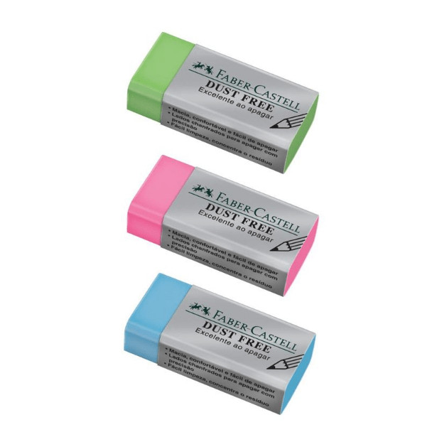 Borracha FABER-CASTELL Dust Free Colorida - unidade