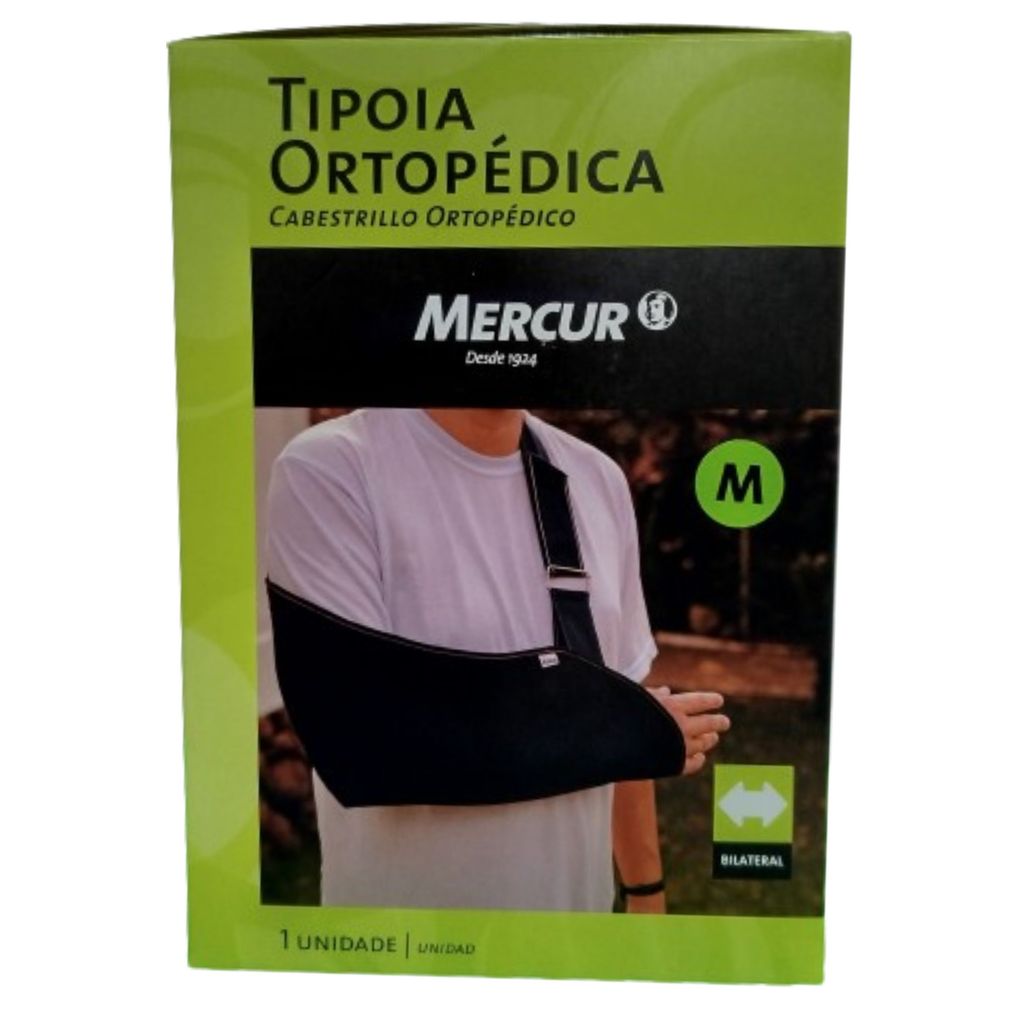 Tipoia Ortopédica Bilateral Azul Média - Mercur