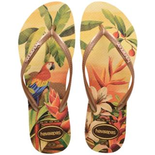 Chinelo Havaianas Slim Tropical Feminino - Amarelo em Oferta na Shopee