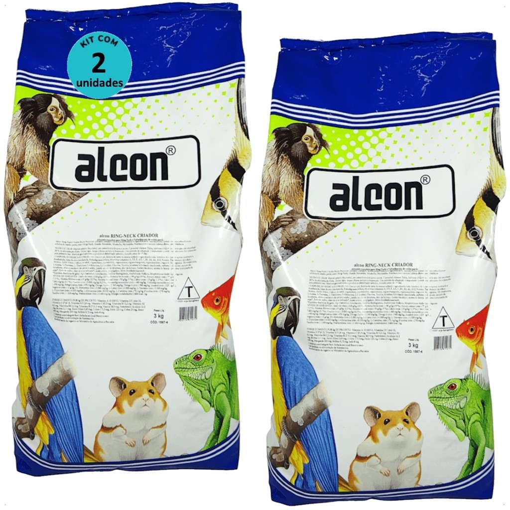 ALCON RING-NECK CRIADOR 3KG KIT COM 2