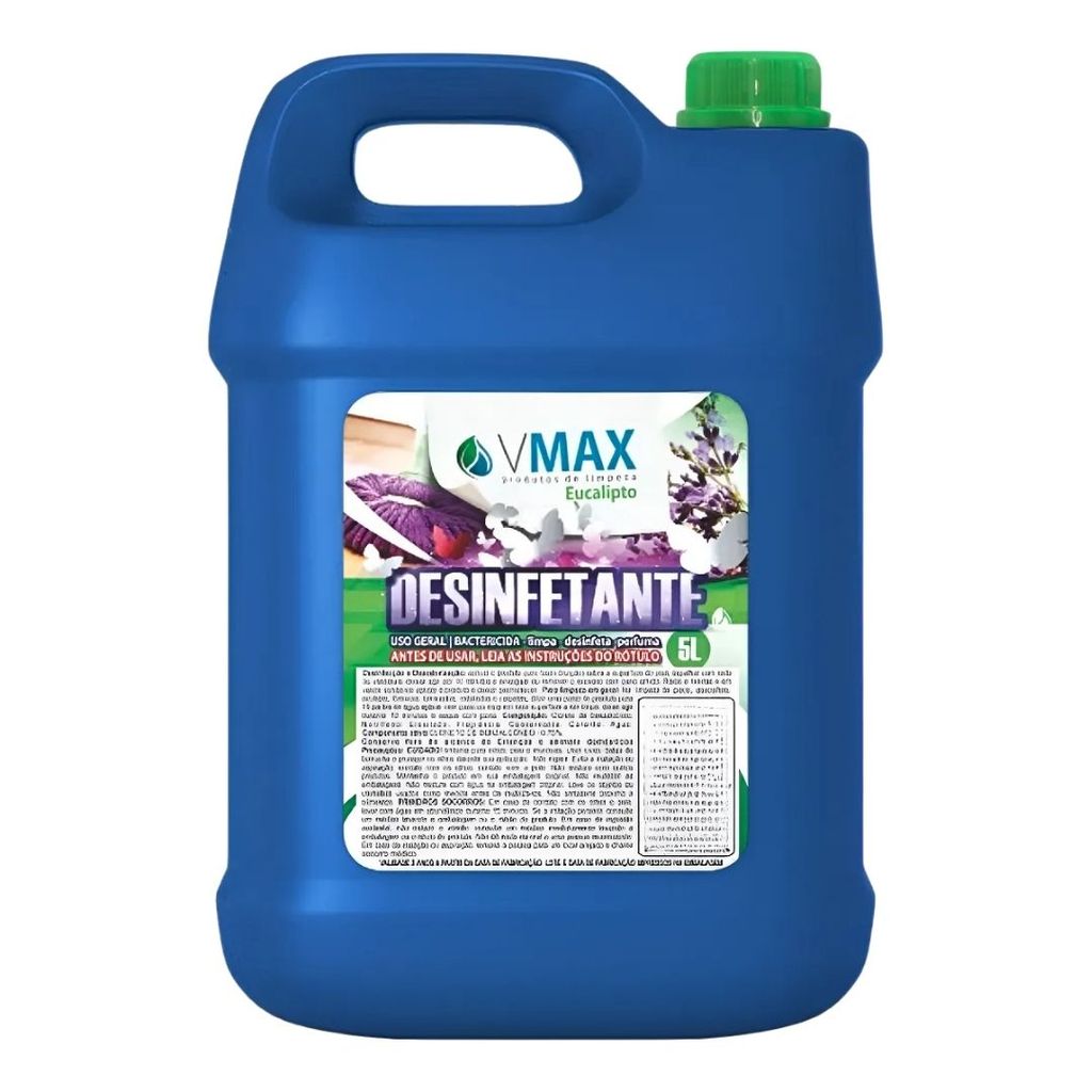 Desinfetante Perfumado Eucalipto Vmax 5 Litros