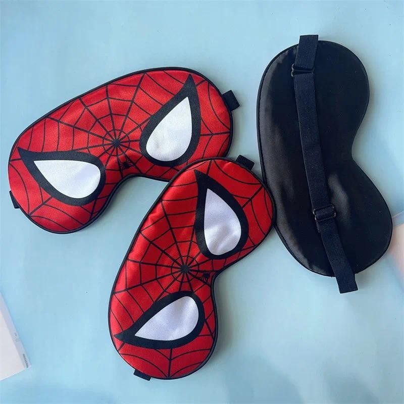 Marvel Anime Spiderman Sombra Infantil Blackout Máscara De Olho Periférico Macio Respirável Confortável Para Estudante S