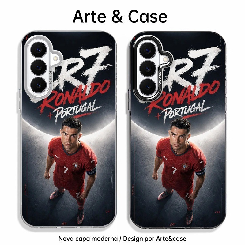 Capinha de silicone fosca impacto-Cristiano Ronaldo 7 For Samsung Galaxy S20 S21,S22 S23 S24 S25 S26 Plus S26Ultra