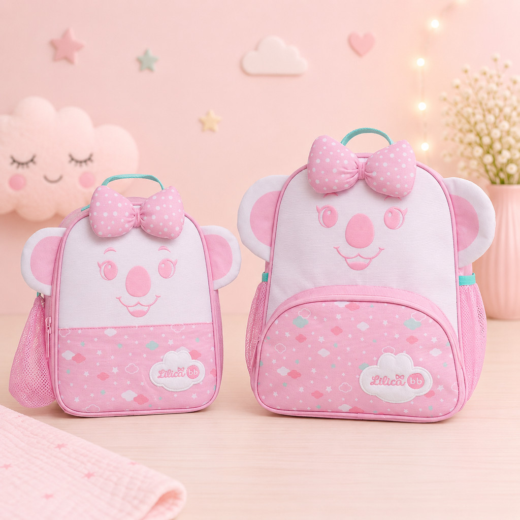 Mochila Costas Lancheira Térmica Lilica Ripilica Happy Sky