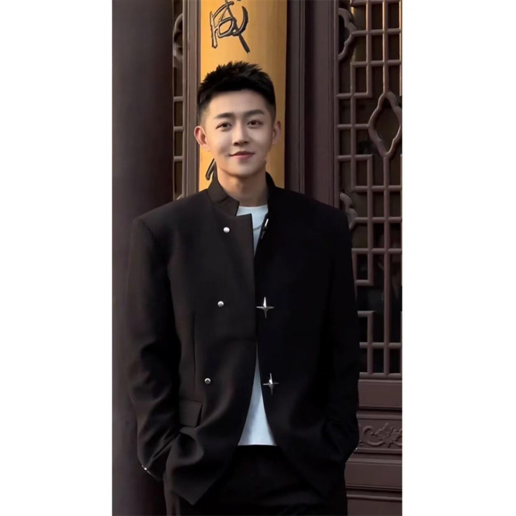 Novo estilo chinês roupas masculinas High-End estilo nacional gola alta roupas de montanha chinesa jaqueta masculina pri