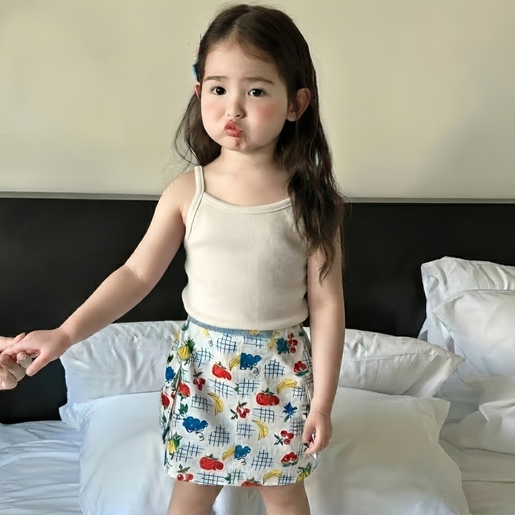 [Pronta Entrega] Theioioio Regata Infantil de Tricô Suave e Elástica TWC70379