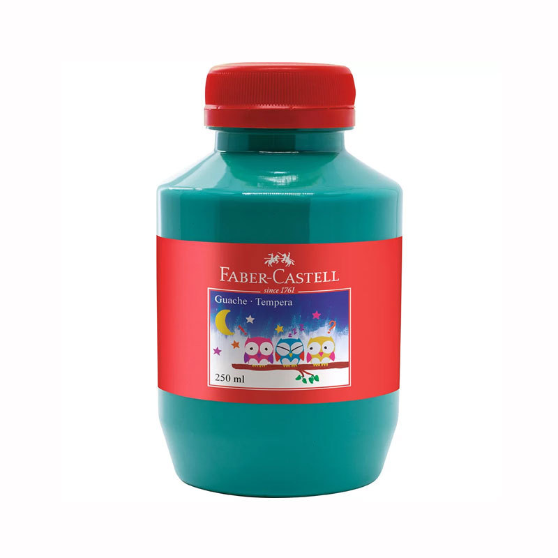 Tinta guache Verde Claro 250ml Faber-Castell