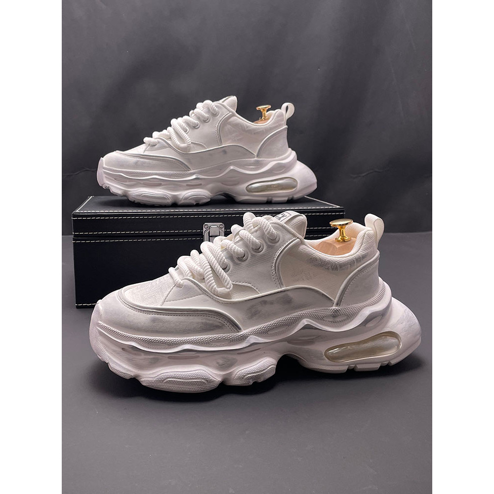 Estação europeia sapatos masculinos aumento interno pai sapatos masculinos inverno novo estilo sapatos brancos de sola g