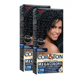 Kit 2 Coloração Niely Cor&Ton Preto Ônix 1110