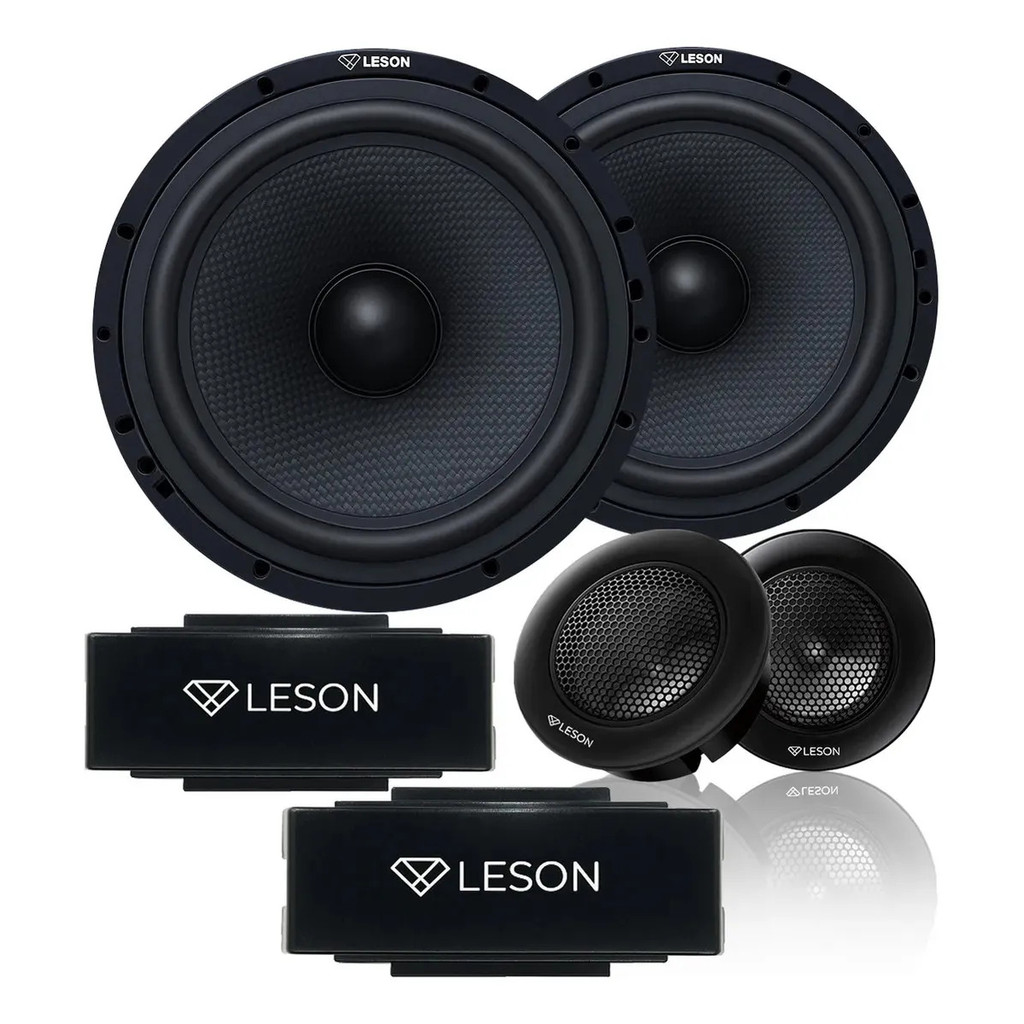 Kit 2 Vias Le Son Diamond 6 Polegadas + Tweeter 160w Rms 4 Ohms Neodímio Crossover Som Automotivo