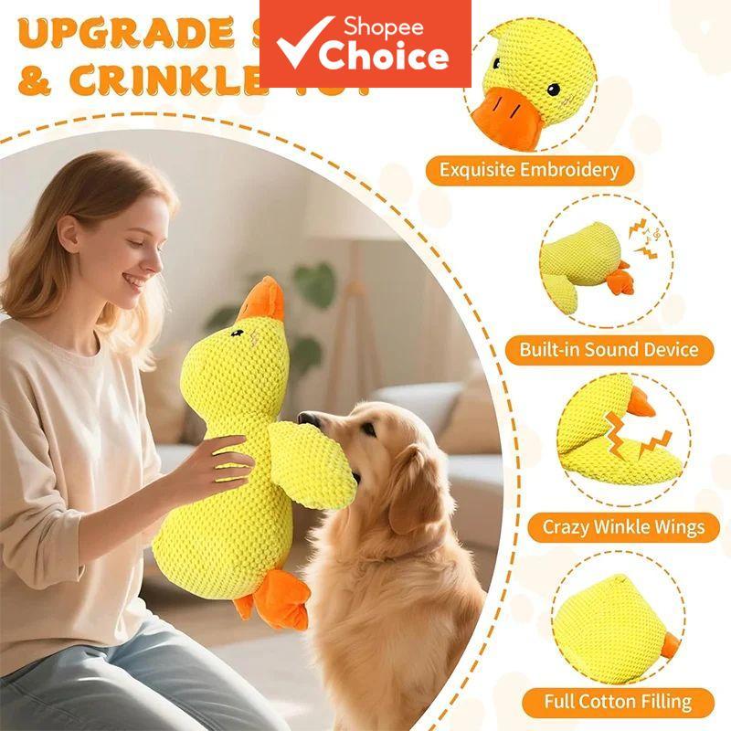 Aqui vem o Patinho! Companheiro Quac-quac para Cães - Fofo, Mastigável e à Prova de Destruição