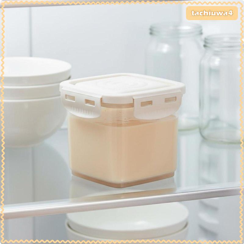 [Tachiuwa3] Recipiente De Armazenamento De Iogurte Frasco Hermético Transparente Silicone Organizador Empilhável Com Tam