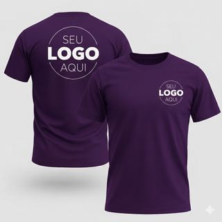 Camiseta Basica Personalizada Logo Sorveteria Açai Estampa Premium Uniforme Empresa