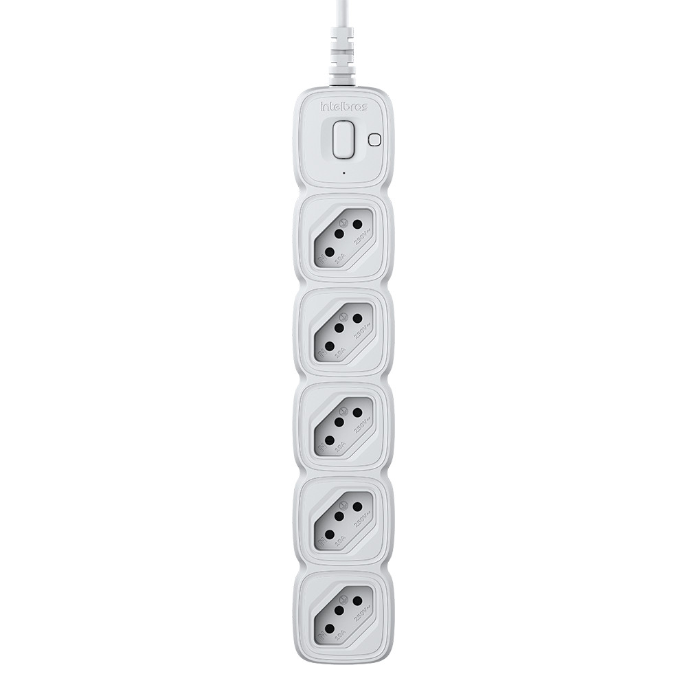 Protetor Eletrônico Intelbras com 5 tomadas EPE 2005 Branco