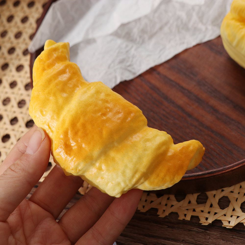 Bola Sensorial Da Inquietação , Brinquedo Mole Pegajoso Do Croissant Pitada Lento Grosso Recuperação Lenta Relaxamento M — imagem 2 de 2