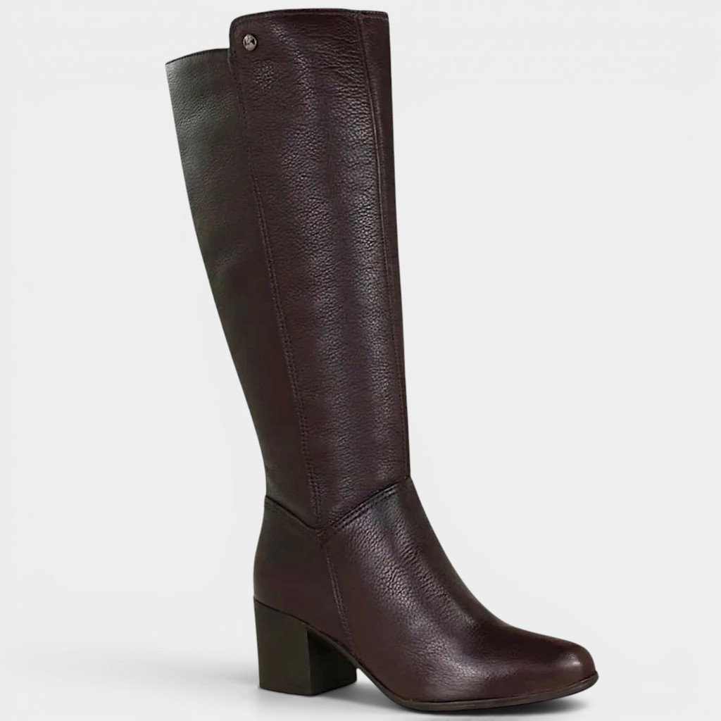 Bota Couro Bottero Cano Alto Feminina