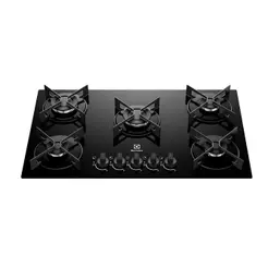Cooktop 5 Bocas Efficient Preto - Electrolux