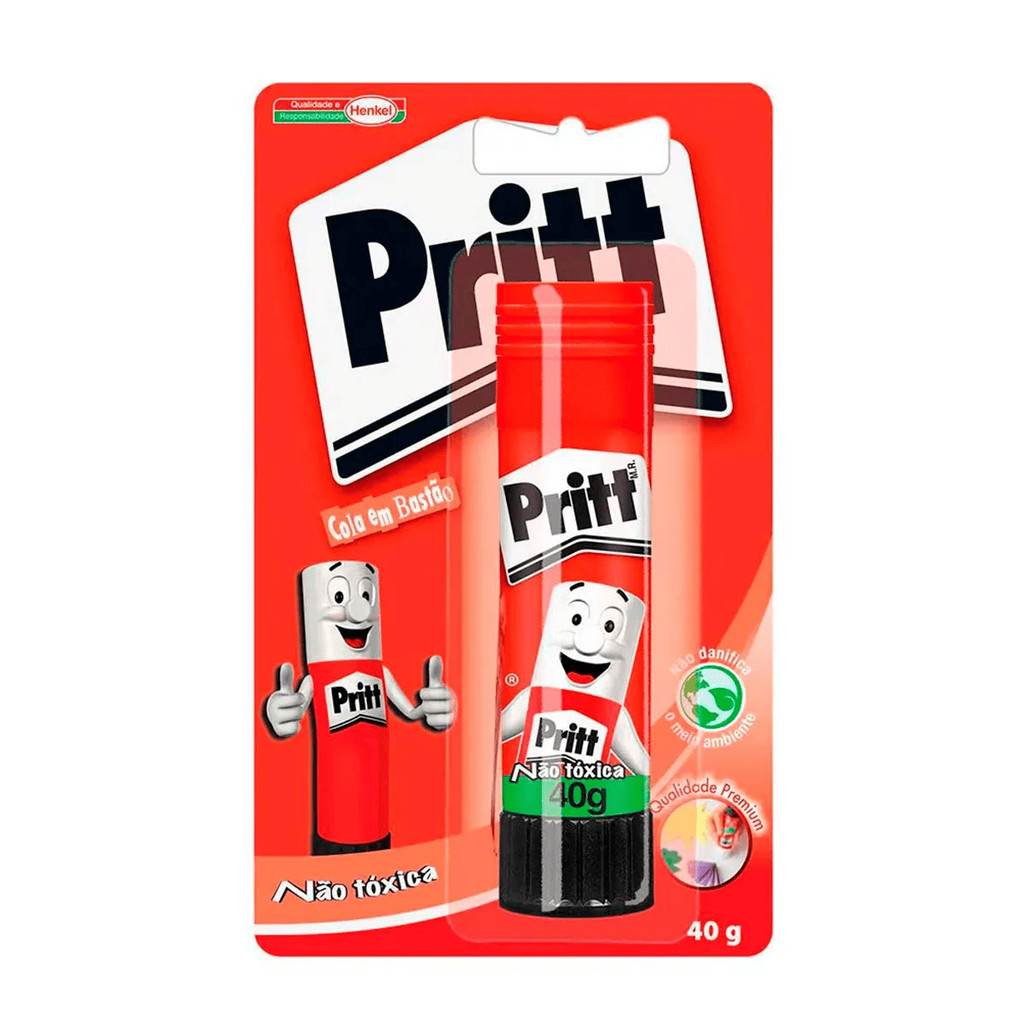 Kit com 6 -Cola Bastão Pritt Stick Original Não Tóxica 40g