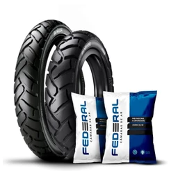 Kit Pneu Ira Bunker 90/90-21 + 120/90-17 Xt600 + 2 Câmaras