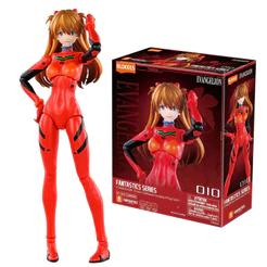 Boneco Articulado Montável Blokees Evangelion Asuka Shikinami Langley Colecionável Model Kit