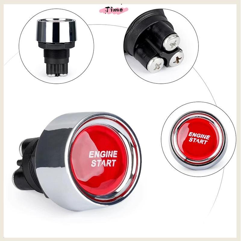 Tempo Botão De Partida Do Motor Carro Interruptor Sem Chave Ignição Interruptores Liga/Desliga Hee