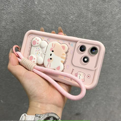 Capa for Realme C63 C61 4g C83 note 60X 60 70 70x 70t 80 4g normal capinha cordinha feminina suporte JTDTMZJ9